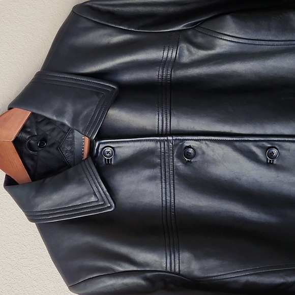 Lux Leather Coat - Picture 2 of 11
